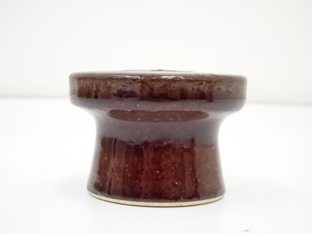 ♦大樋焼！珍物 稀なる発色 田山方南造 筒茶盌 紙共箱 楽脇窯 茶道具 骨董品 ♢大樋焼！珍物 稀なる発色 田山方南造 筒茶盌 紙共